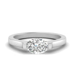 Load image into Gallery viewer, half-bezel-oval-shaped-diamond-engagement-ring-in-white-gold-FDENR7239OVR-NL-WG