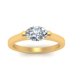 Load image into Gallery viewer, half-bezel-oval-shaped-diamond-engagement-ring-in-yellow-gold-FDENR7239OVRANGLE5-NL-YG