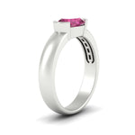 Load image into Gallery viewer, half-bezel-oval-shaped-pink-sapphire-east-west-ring-in-white-gold-fd11531ovrgsadrpi-nl-wg
