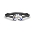 Thumbnail 13 - half-bezel-oval-shaped-solitaire-engagement-ring-in-black-gold-fd11525ovr-nl-bg