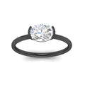 Thumbnail 15 - half-bezel-oval-shaped-solitaire-engagement-ring-in-black-gold-fd11525ovr-nl-bg