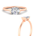 Thumbnail 6 - half-bezel-oval-shaped-solitaire-engagement-ring-in-rose-gold-fd11525ovr-nl-rg