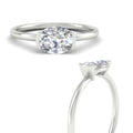 Thumbnail 2 - half-bezel-oval-shaped-solitaire-engagement-ring-in-white-gold-fd11525ovr-nl-wg