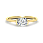 Load image into Gallery viewer, half-bezel-oval-shaped-solitaire-engagement-ring-in-yellow-gold-fd11525ovr-nl-yg
