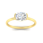 Load image into Gallery viewer, half-bezel-oval-shaped-solitaire-engagement-ring-in-yellow-gold-fd11525ovr-nl-yg
