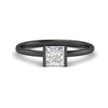 Thumbnail 14 - half-bezel-princess-cut-solitaire-engagement-ring-in-black-gold-fd11525prr-nl-bg