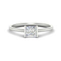 Thumbnail 1 - half-bezel-princess-cut-solitaire-engagement-ring-in-white-gold-fd11525prr-nl-wg