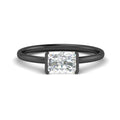 Thumbnail 13 - half-bezel-radiant-cut-solitaire-engagement-ring-in-black-gold-fd11525rar-nl-bg
