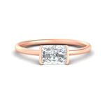 Load image into Gallery viewer, half-bezel-radiant-cut-solitaire-engagement-ring-in-rose-gold-fd11525rar-nl-rg
