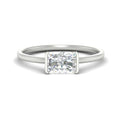Thumbnail 1 - half-bezel-radiant-cut-solitaire-engagement-ring-in-white-gold-fd11525rar-nl-wg