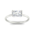 Thumbnail 3 - half-bezel-radiant-cut-solitaire-engagement-ring-in-white-gold-fd11525rar-nl-wg