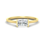 Load image into Gallery viewer, half-bezel-radiant-cut-solitaire-engagement-ring-in-yellow-gold-fd11525rar-nl-yg
