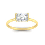 Load image into Gallery viewer, half-bezel-radiant-cut-solitaire-engagement-ring-in-yellow-gold-fd11525rar-nl-yg
