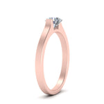 Load image into Gallery viewer, half-bezel-round-cut-diamond-engagement-ring-in-rose-gold-FDENR7239RORANGLE2-NL-RG
