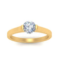 Thumbnail 7 - half-bezel-round-cut-diamond-engagement-ring-in-yellow-gold-FDENR7239RORANGLE5-NL-YG