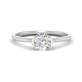 Thumbnail 1 - half-bezel-round-cut-solitaire-engagement-ring-in-white-gold-fd11525ror-nl-wg