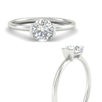Load image into Gallery viewer, half-bezel-round-cut-solitaire-engagement-ring-in-white-gold-fd11525ror-nl-wg
