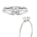 Thumbnail 2 - half-bezel-round-cut-solitaire-engagement-ring-in-white-gold-fd11525ror-nl-wg