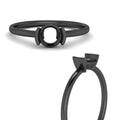 Thumbnail 14 - Semi Mount Half Bezel Solitaire Engagement Ring
