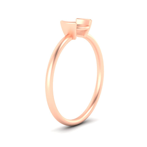 Semi Mount Half Bezel Solitaire Engagement Ring