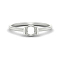 Thumbnail 1 - Semi Mount Half Bezel Solitaire Engagement Ring