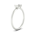 Thumbnail 4 - Semi Mount Half Bezel Solitaire Engagement Ring