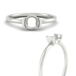 Load image into Gallery viewer, Semi Mount Half Bezel Solitaire Engagement Ring
