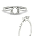Thumbnail 2 - Semi Mount Half Bezel Solitaire Engagement Ring