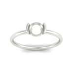 Load image into Gallery viewer, Semi Mount Half Bezel Solitaire Engagement Ring
