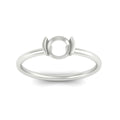 Thumbnail 3 - Semi Mount Half Bezel Solitaire Engagement Ring