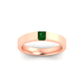 Thumbnail 69 - Half Bezel Solitaire Mens Engagement Ring