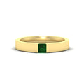 Thumbnail 16 - half-bezel-solitaire-princess-mens-comfort-fit-emerald-wedding-ring-in-yellow-gold-fdm8083prgemgr-nl-yg