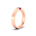 Thumbnail 65 - Half Bezel Solitaire Mens Engagement Ring