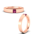 Thumbnail 63 - Half Bezel Solitaire Mens Engagement Ring