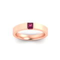 Thumbnail 64 - Half Bezel Solitaire Mens Engagement Ring