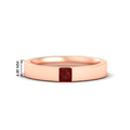 Thumbnail 72 - Half Bezel Solitaire Mens Engagement Ring