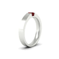 Thumbnail 50 - half-bezel-solitaire-princess-mens-comfort-fit-ruby-wedding-ring-in-white-gold-fdm8083prgrudrangle2-nl-wg