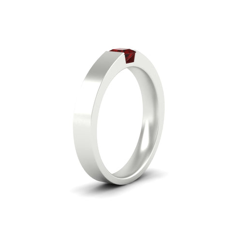 half-bezel-solitaire-princess-mens-comfort-fit-ruby-wedding-ring-in-white-gold-fdm8083prgrudrangle2-nl-wg