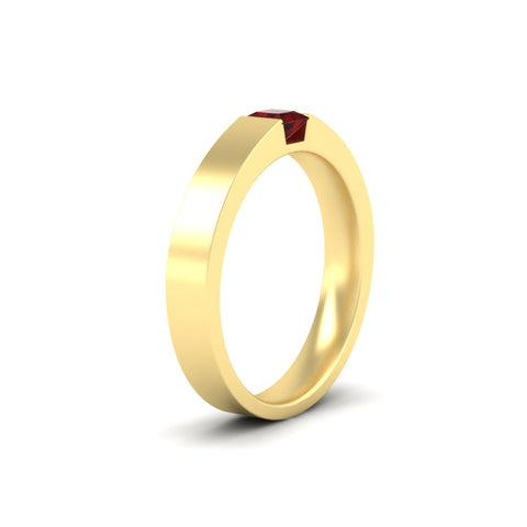 half-bezel-solitaire-princess-mens-comfort-fit-ruby-wedding-ring-in-yellow-gold-fdm8083prgrudrangle2-nl-yg