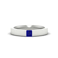 Thumbnail 31 - half-bezel-solitaire-princess-mens-comfort-fit-sapphire-wedding-ring-in-white-gold-fdm8083prgsabl-nl-wg