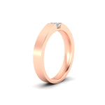 Load image into Gallery viewer, Half Bezel Solitaire Mens Engagement Ring
