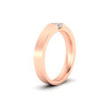 Thumbnail 55 - Half Bezel Solitaire Mens Engagement Ring