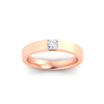 Load image into Gallery viewer, Half Bezel Solitaire Mens Engagement Ring
