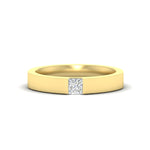 Load image into Gallery viewer, half-bezel-solitaire-princess-mens-comfort-fit-wedding-ring-in-yellow-gold-fdm8083pr-nl-yg
