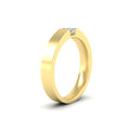 Thumbnail 5 - half-bezel-solitaire-princess-mens-comfort-fit-wedding-ring-in-yellow-gold-fdm8083prangle2-nl-yg