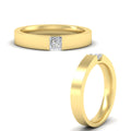 Thumbnail 3 - half-bezel-solitaire-princess-mens-comfort-fit-wedding-ring-in-yellow-gold-fdm8083prangle3-nl-yg