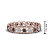 Load image into Gallery viewer, half-carat-anniversary-eternity-ring-with-black-diamond-in-rose-gold-FDEWB124119ROR(2.00MM)GBLACK-NL-RG