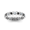 Load image into Gallery viewer, half-carat-anniversary-eternity-ring-with-black-diamond-in-white-gold-FDEWB124119ROR(2.00MM)GBLACK-NL-WG