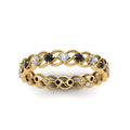 Thumbnail 27 - half-carat-anniversary-eternity-ring-with-black-diamond-in-yellow-gold-FDEWB124119ROR(2.00MM)GBLACK-NL-YG