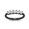 Load image into Gallery viewer, half-carat-basket-setting-5-diamond-wedding-band-in-black-gold-fdwb8008asangle5-0.50ct-nl-bg.jpg?v=1773737541